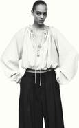 H&M Bubble-hem blouse