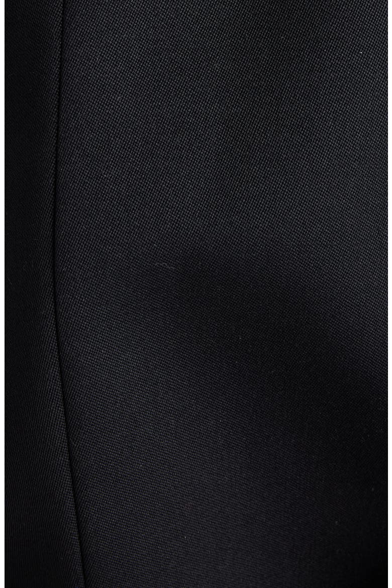 Pinched Peplum Jacket, Alternate, color, BLACK