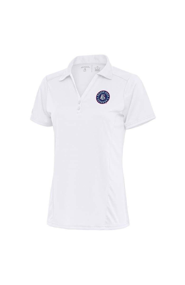 ANTIGUA Women's Antigua White Round Rock Express Tribute Polo, Main, color, 