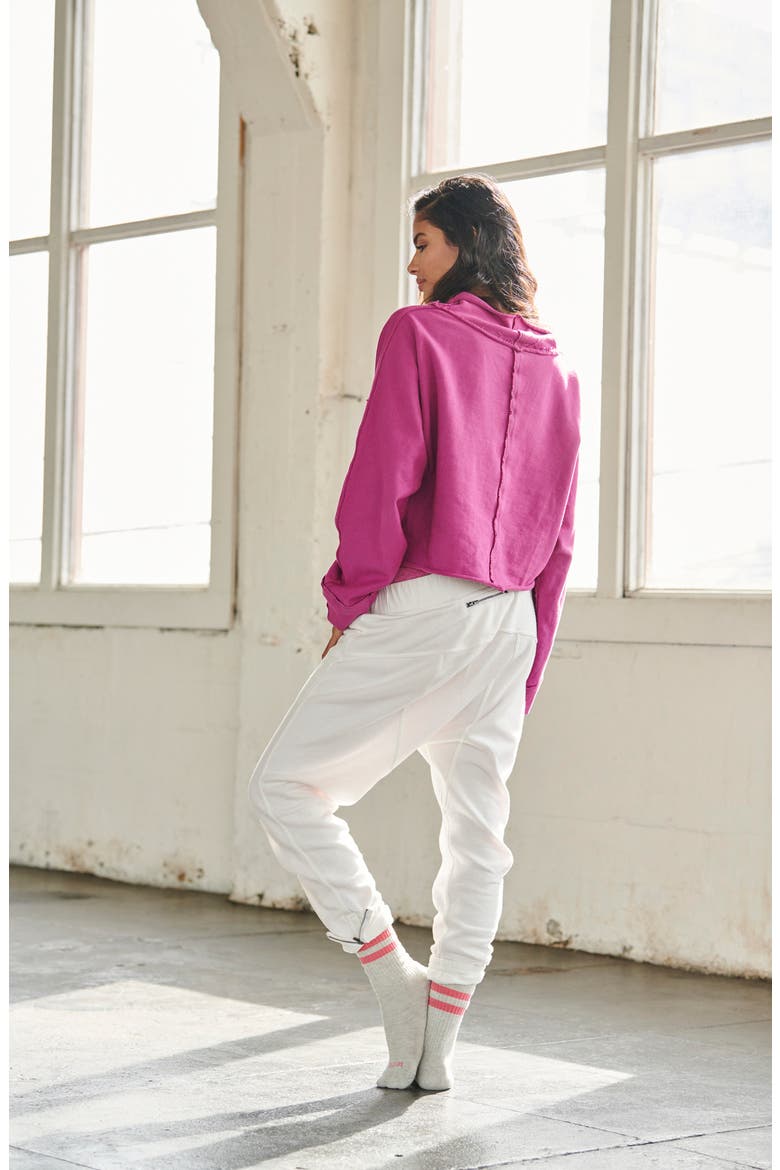 Free People FP Movement Cool Factor Sweatshirt, Alternate, color, VERY BERRY