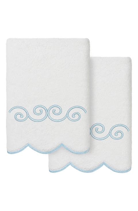 Symmetra Scallop Set of 2 Hand Towels