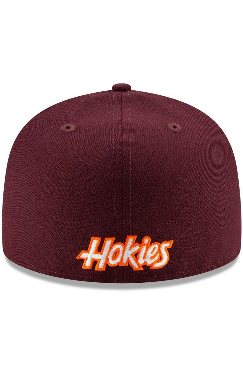 New Era Men's New Era Maroon Virginia Tech Hokies Basic 59FIFTY Team Fitted Hat, Alternate, color, Maroon