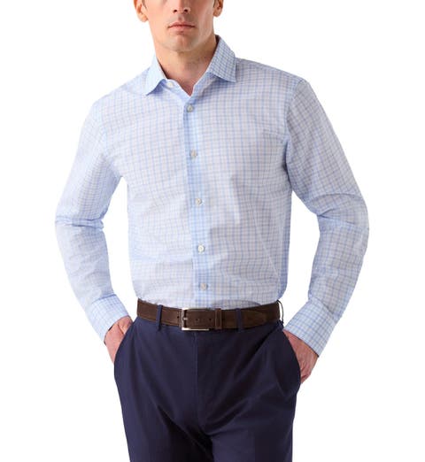 Reynolds Check Cotton/Linen Shirt in Classic Fit