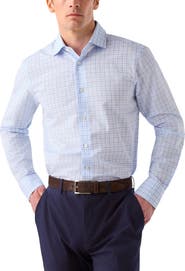 Robert Talbott Reynolds Check Cotton/Linen Shirt in Classic Fit