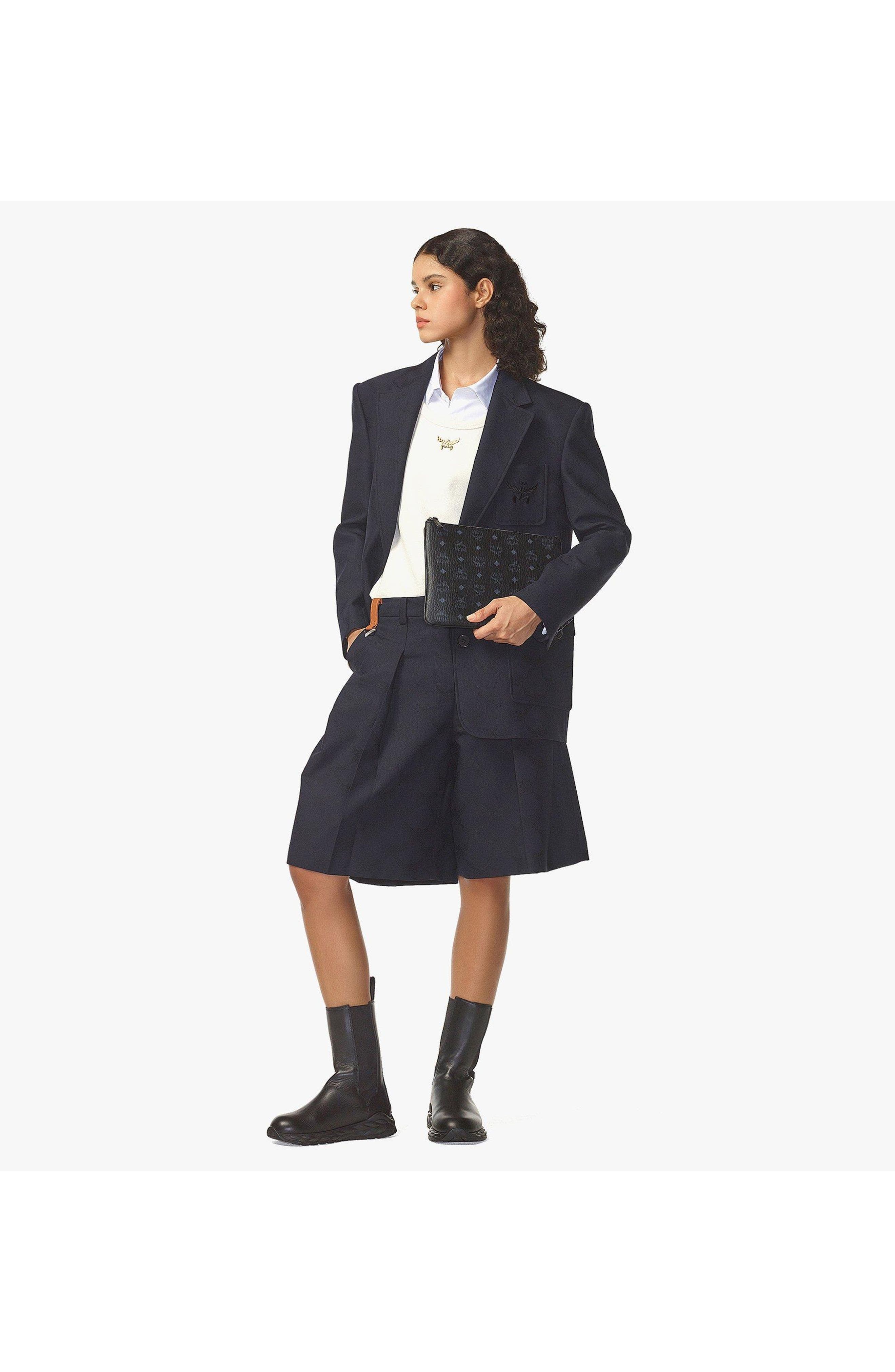 MCM Crossbody Pouch in Visetos Original, Alternate, color, 