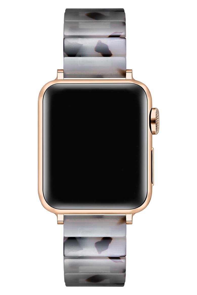 Charlie Resin Link Bracelet Apple Watch® Watchband, Alternate, color, WHITE