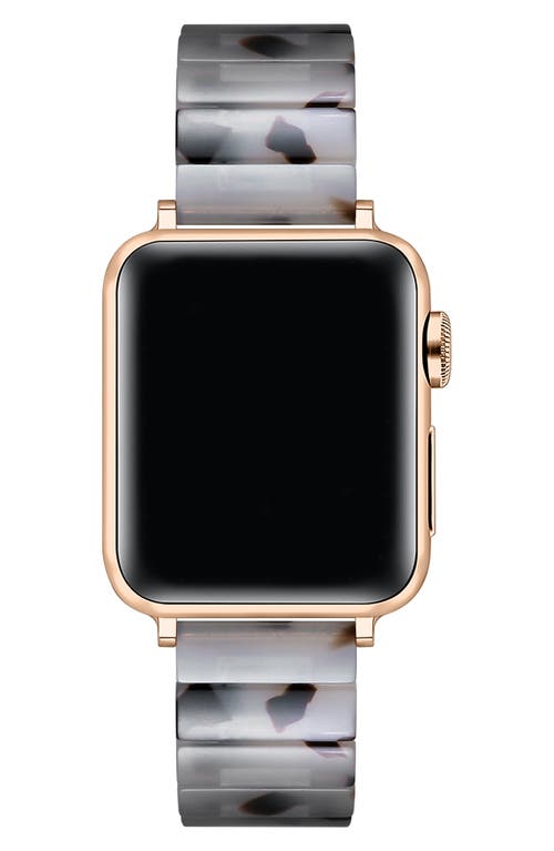 The Posh Tech Charlie Resin Link Bracelet Apple Watch® Watchband In Silver
