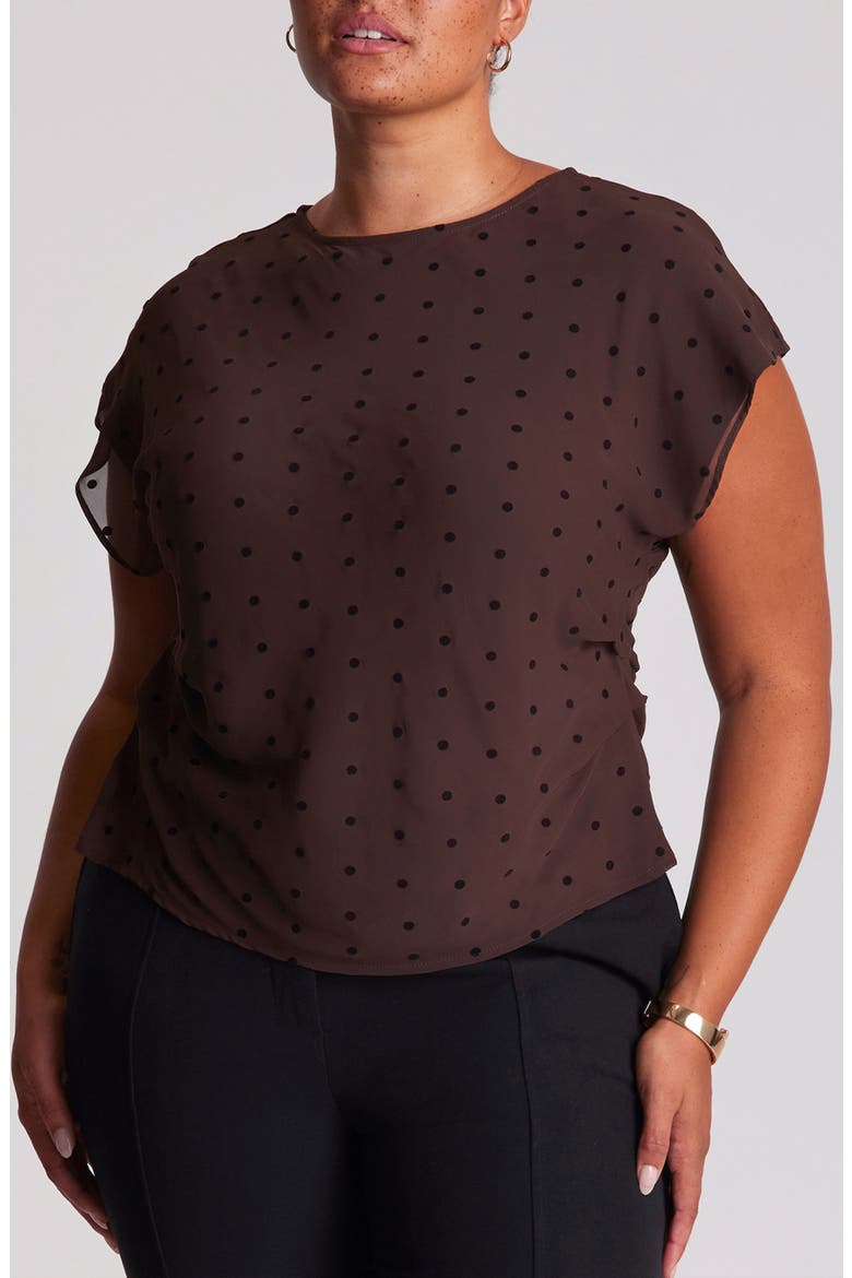 Sable Polka Dot Top, Main, color, COCO POLKA