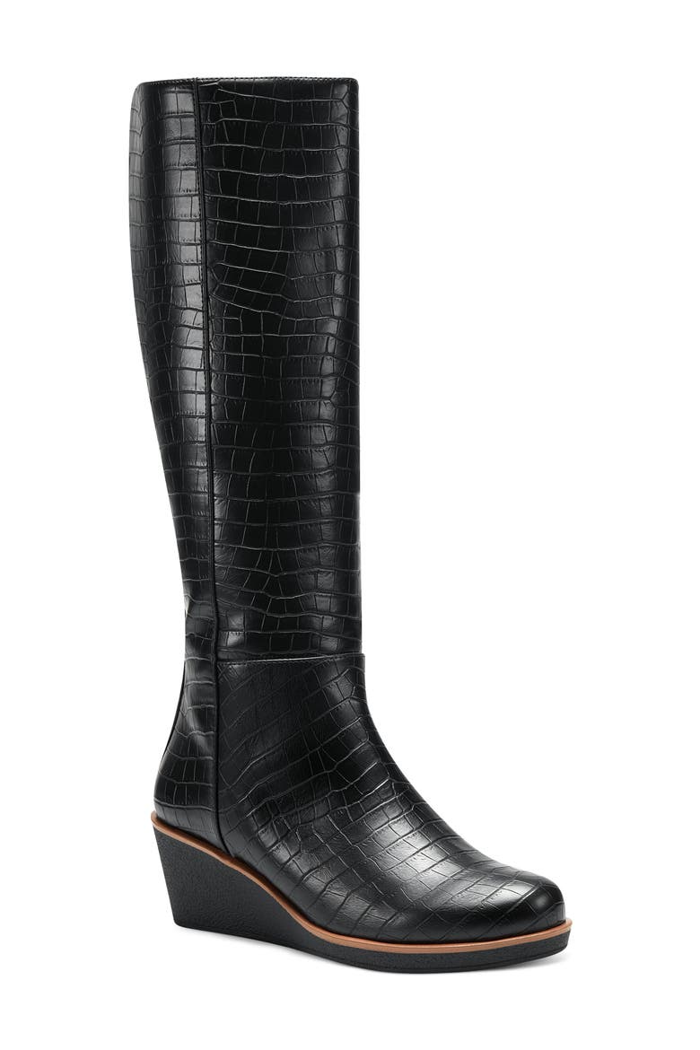 Brenna Knee High Wedge Boot video