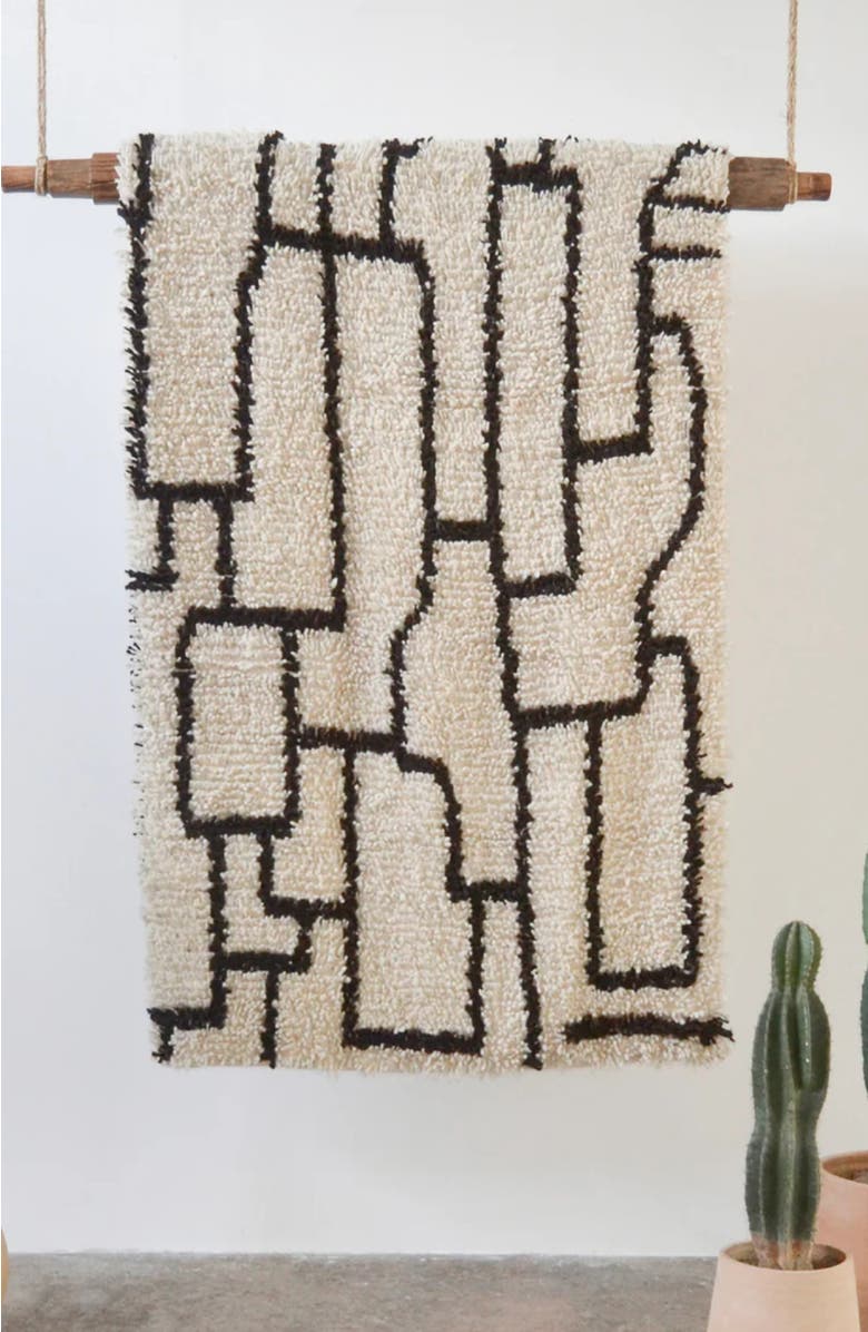 Meso Goods Recorridos Rug, Alternate, color, Black