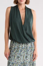 MAX STUDIO Drape Front Top
