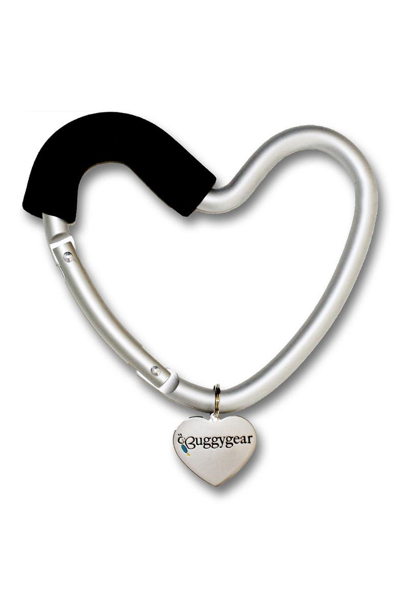 Buggygear 'Buggy Heart Hook' Stroller Bag Hanger, Alternate, color, SILVER/ BLACK