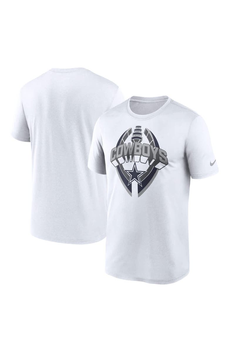 Nike Men's Nike White Dallas Cowboys Legend Icon Performance T-Shirt, Main, color, White