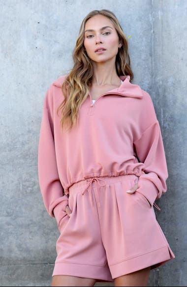 Zella Ultrasoft Knit Half Zip Pullover | Nordstrom