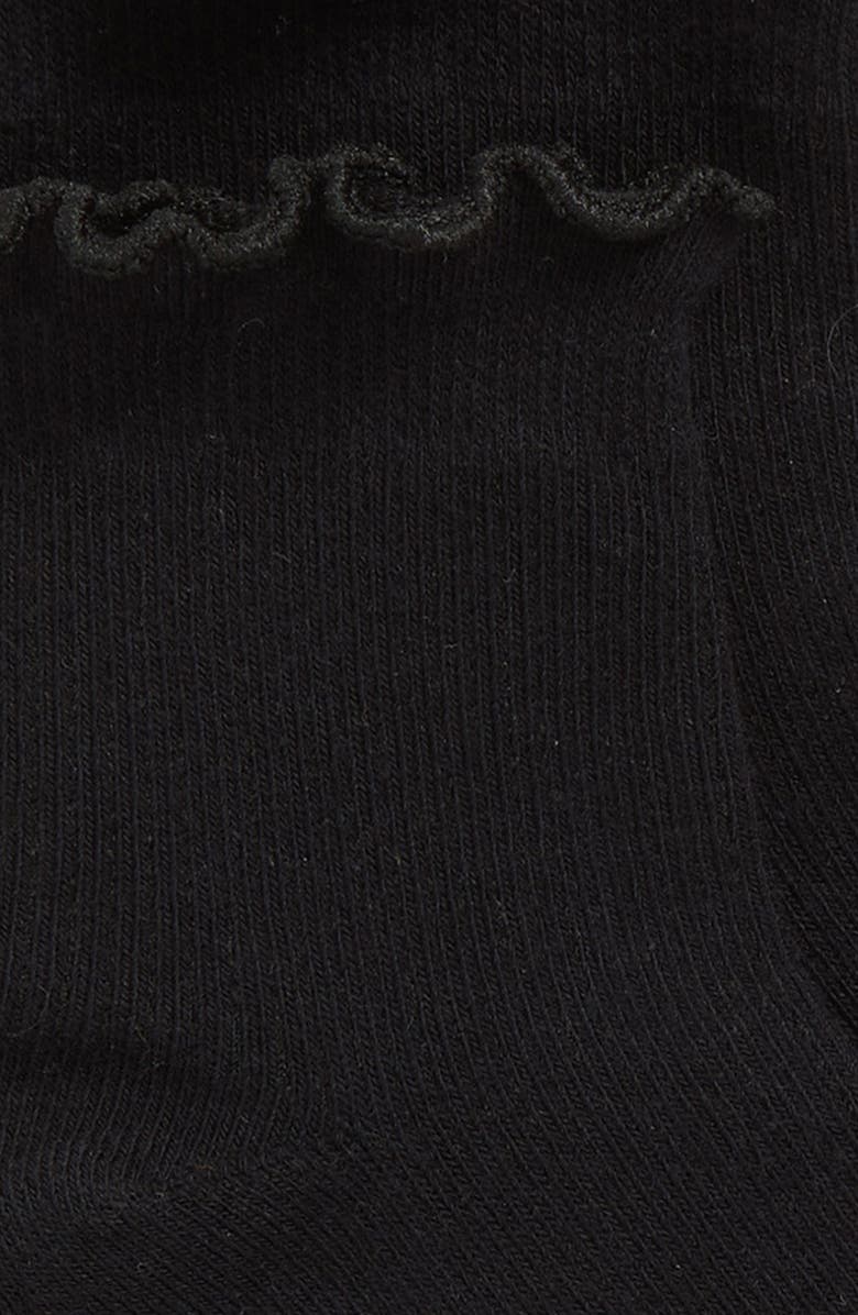 Stems Billie Ruffle Mid Crew Socks, Alternate, color, Black