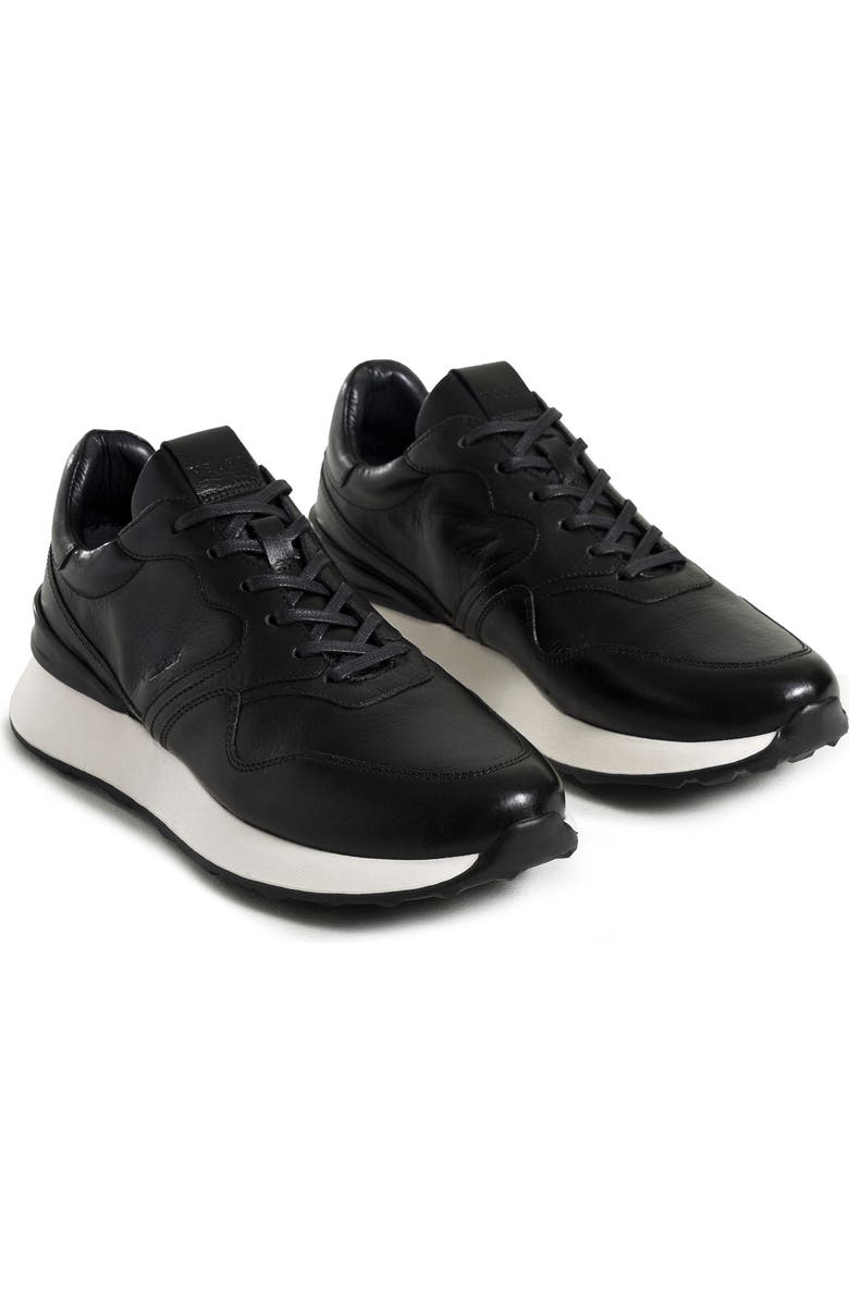 Velez Cooper 3 Leather Sneakers with Contrast Spoiler, Alternate, color, Black