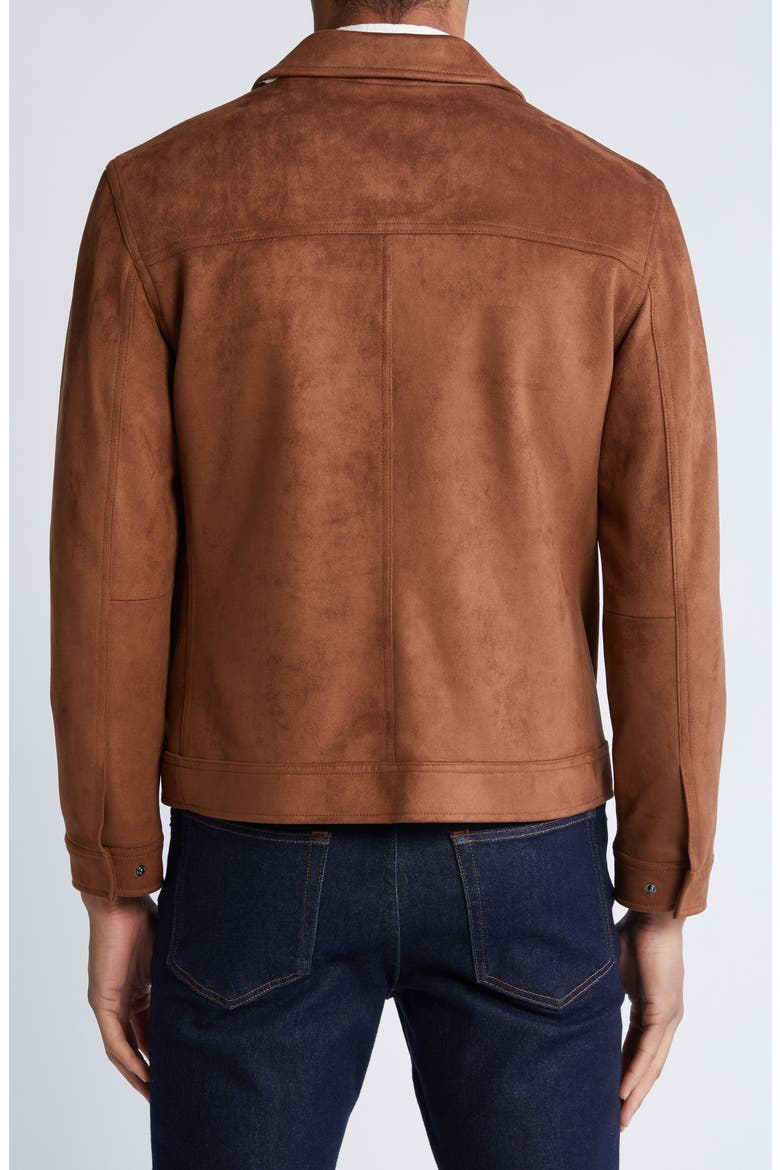 Westwood Water Resistant Faux Suede Jacket, Alternate, color, CARAMEL