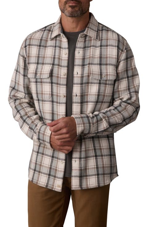 Mountain Textured Plaid Overshirt