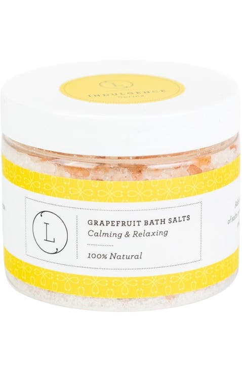 Grapefruit Natural Bath Salt Soak with Dead Sea, Epsom & Himalayan Salts