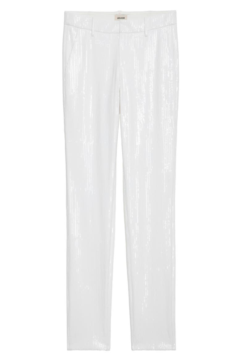 Prune Sequin Straight Leg Pants, Alternate, color, JUDO