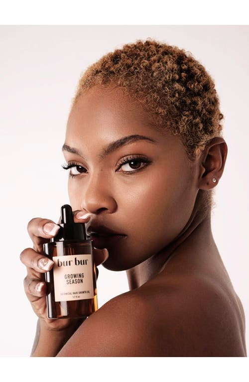 Bur Bur Growing Season Botanical Hair Treatment Oil In Transparent