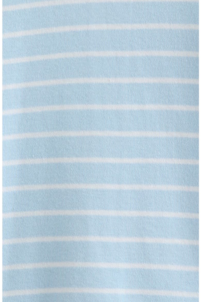 Stripe Cotton Romper & Lovey Set, Alternate, color, BLUE OMPHALODES ERIC STRIPE