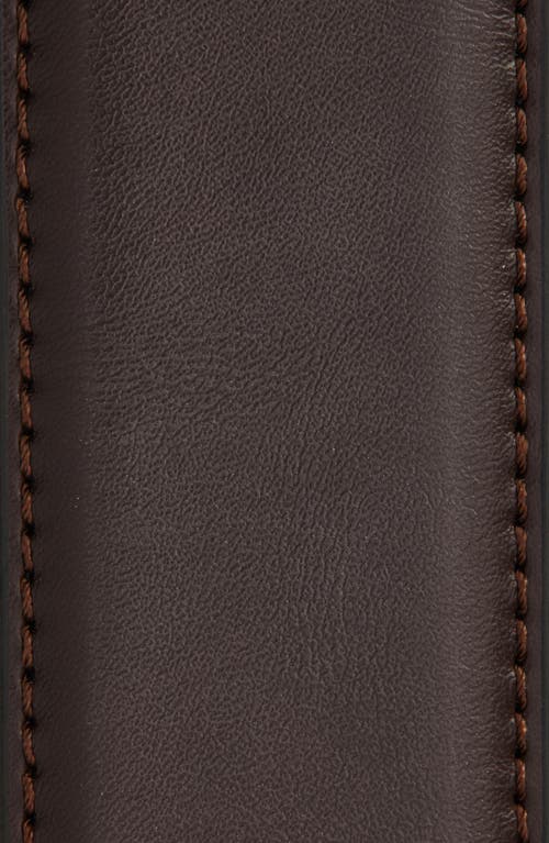 Original Penguin Feather Edge Belt In Brown