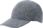 Amicale Wool & Cashmere Faux Shearling Lined Knit Baseball Cap