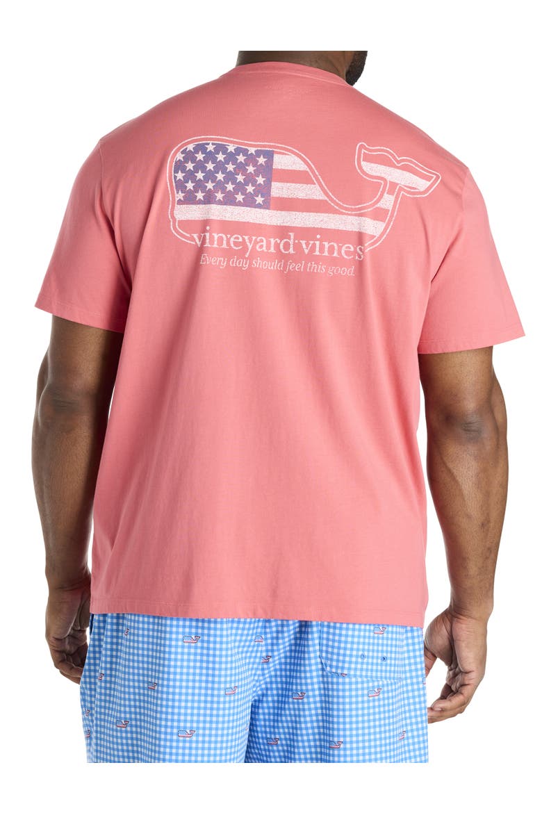 Big & Tall Flag Whale Pocket T-Shirt, Main, color, LOBSTER REEF