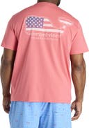 vineyard vines Big & Tall Flag Whale Pocket T-Shirt