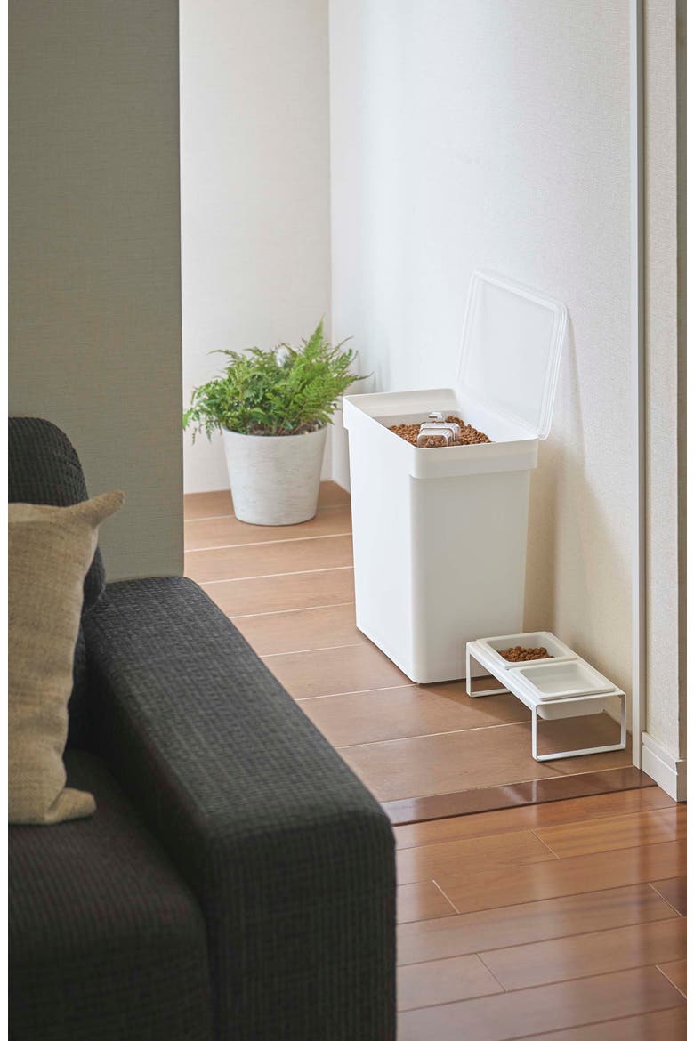 Extra-Large Airtight Pet Rolling Food Storage Container, Alternate, color, WHITE