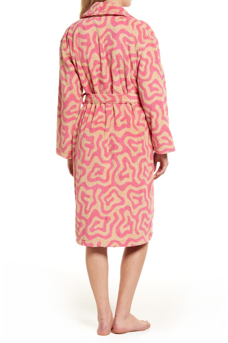 Spiral Cotton Terry Robe, Alternate, color, MULTI