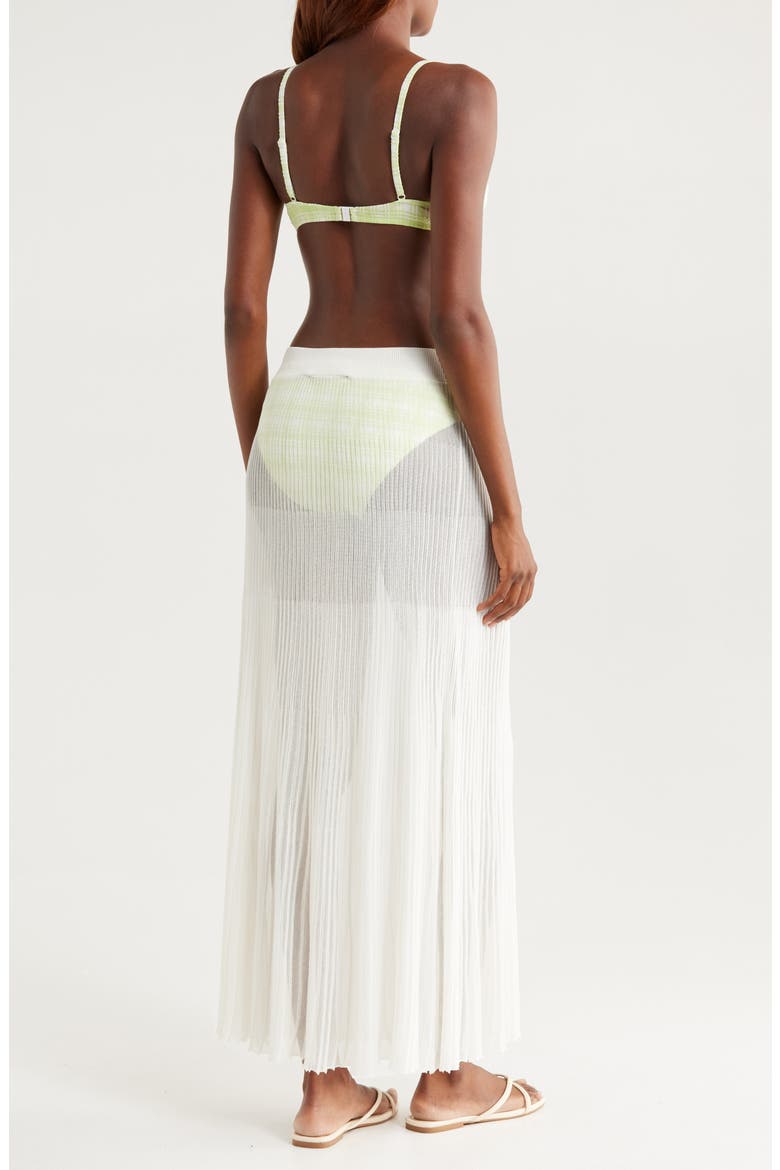 The Theresa Semisheer Cover-Up Maxi Skirt, Alternate, color, BRULE