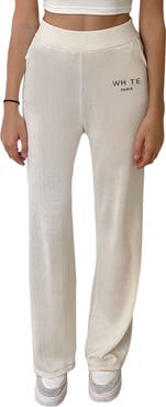 Blvck Whte High Waisted Wide Pants