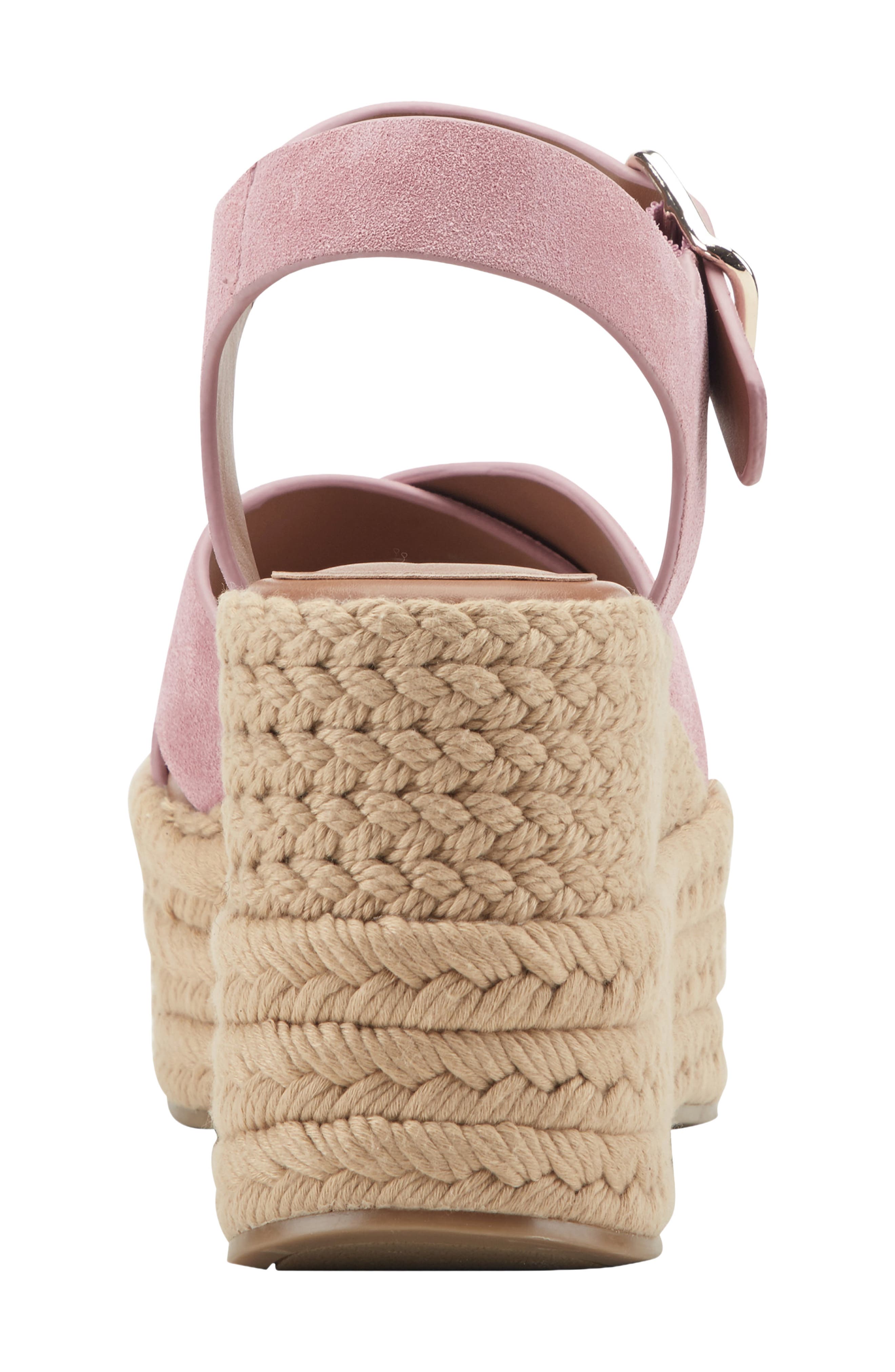 Pasion Espadrille Ankle Strap Platform Wedge Sandal, Alternate, color, MEDIUM PINK