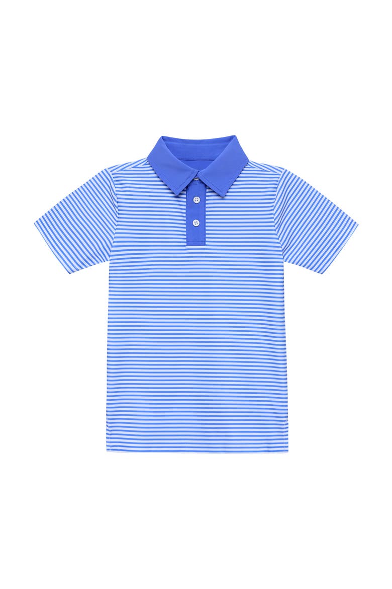 Boys Thin Stripe Polo Shirt, Main, color, Sky Blue Thin Stripe