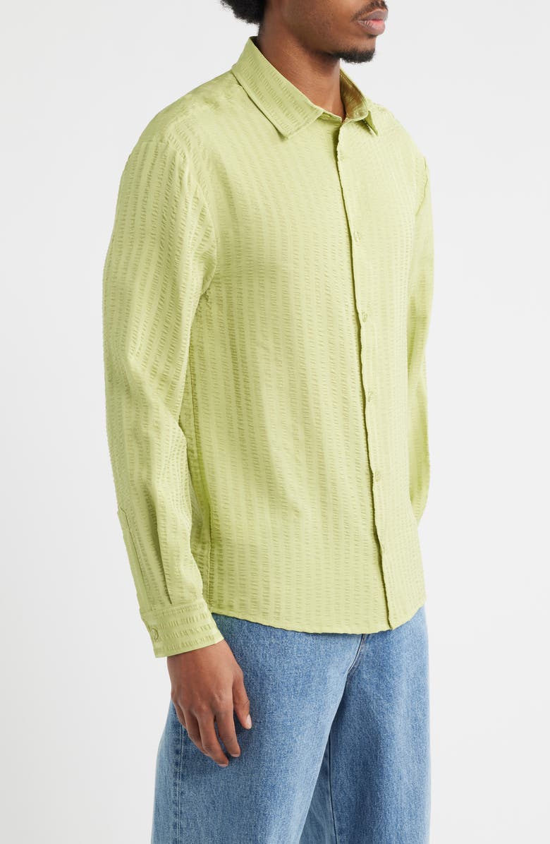 KROST Jordan Stripe Seersucker Button-Up Shirt, Alternate, color, Butterfly