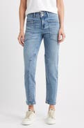 CITY BLUES Patch Pocket Ankle Tapered Jeans