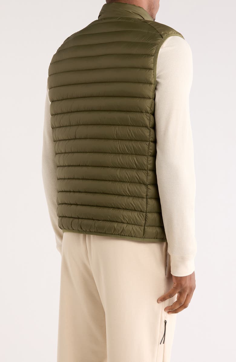 Save The Duck Remo Water Resistant Packable Puffer Vest, Alternate, color, Dusty Olive