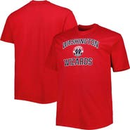 PROFILE Men's Red Washington Wizards Big & Tall Heart & Soul T-Shirt