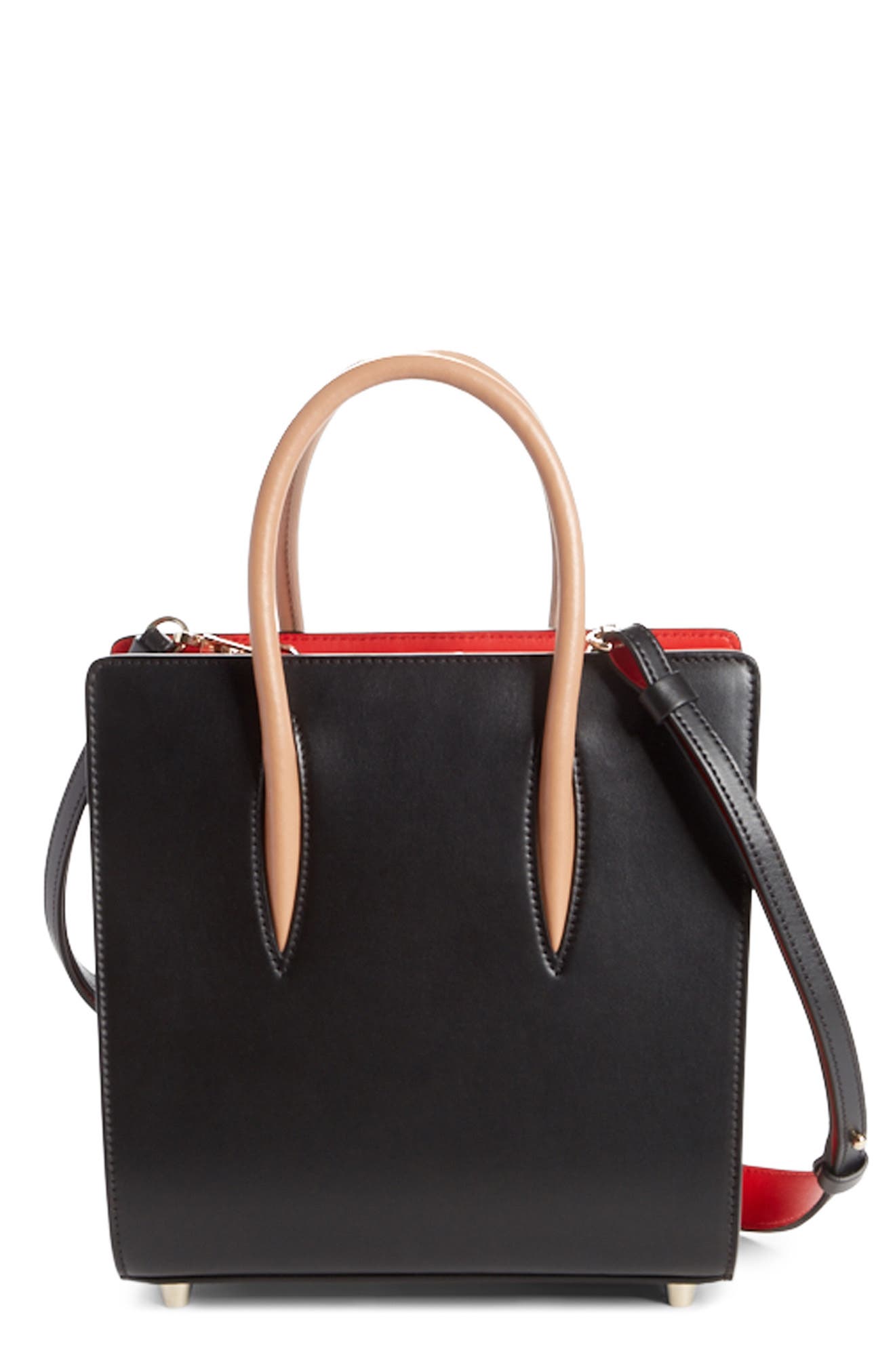 Christian Louboutin Paloma Calfskin Tote, Main, color, 