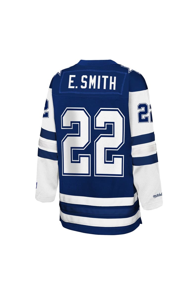 Mitchell & Ness Youth Mitchell & Ness Emmitt Smith Navy Dallas Cowboys Hockey Fashion Jersey, Alternate, color, Navy