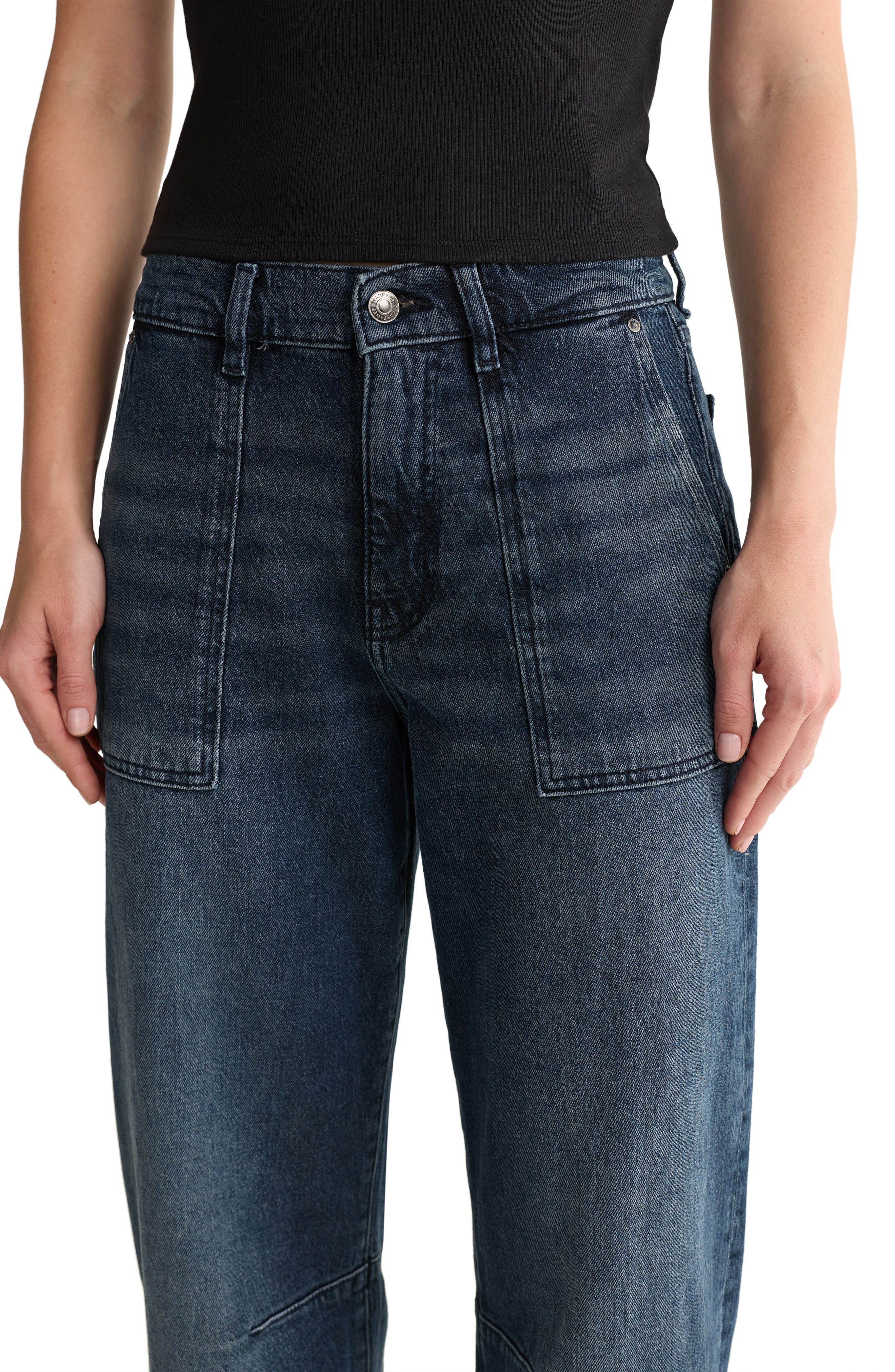 WARP+WEFT BNA Soft Curve Barrel Jeans (Women) | Nordstrom