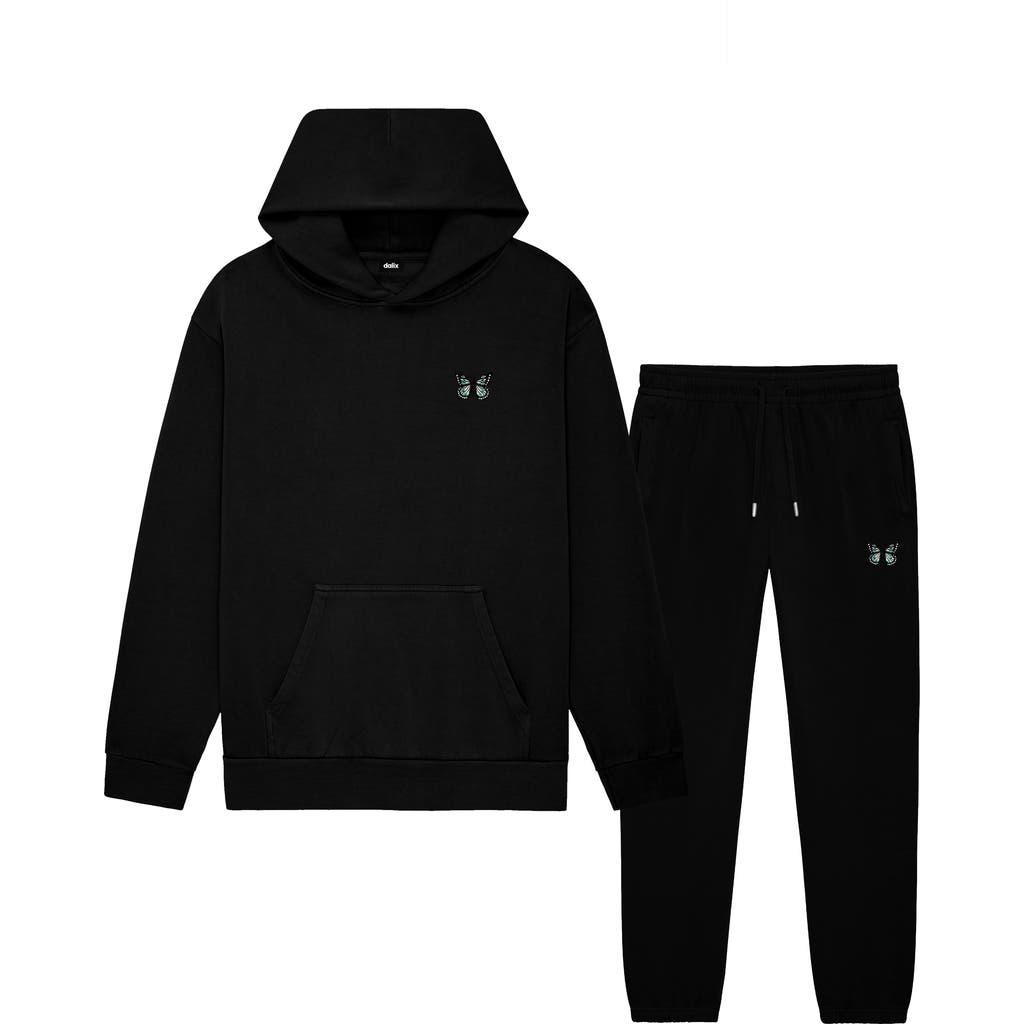 Dalix Butterfly Midweight Fleece Relaxed Sweatsuit
