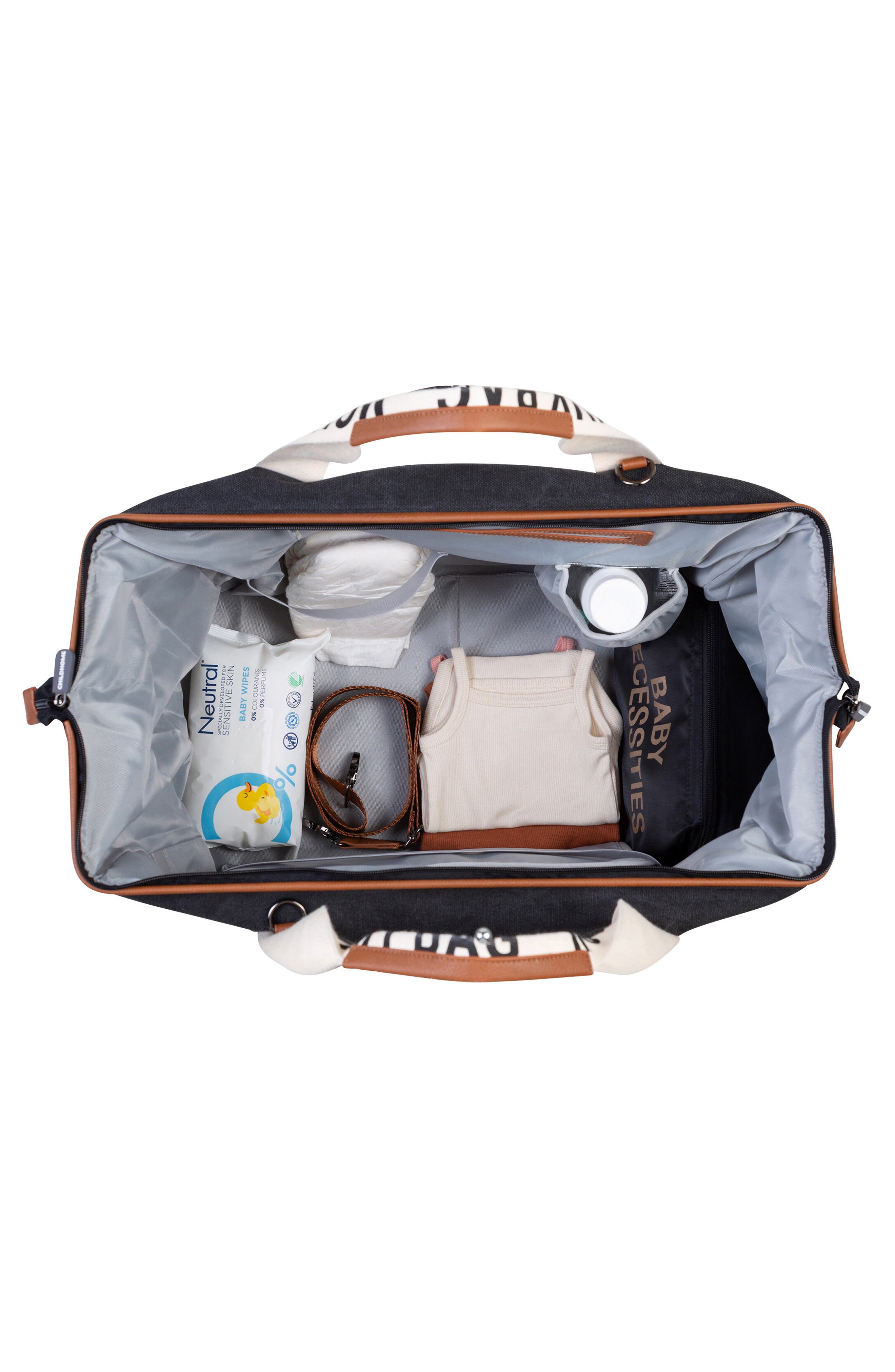 CHILDHOME Mommy Signature Diaper Bag, Alternate, color, Black