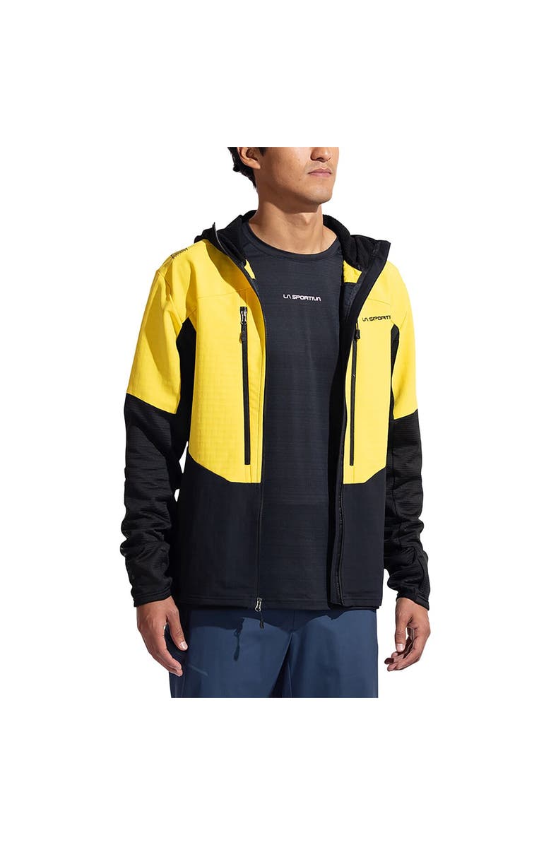 La Sportiva Session Tech Hooded Jacket - Men's, Alternate, color, Yellow/Black