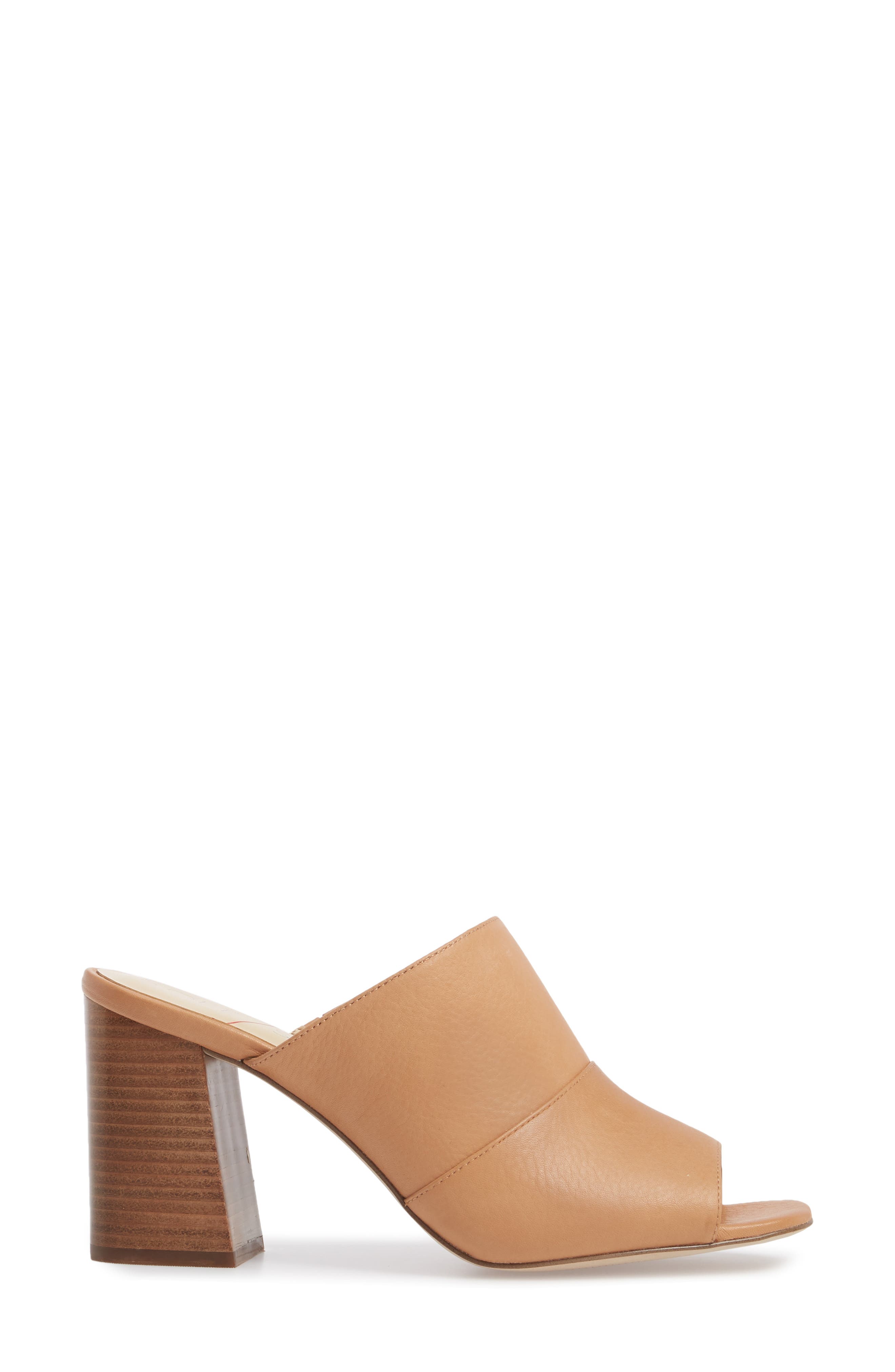 Joannah Mule, Alternate, color, CAMEL LEATHER