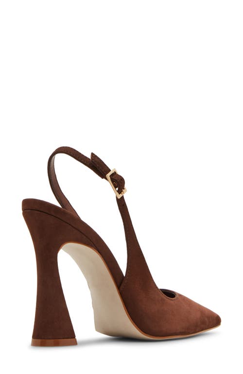 Steve Madden Blare Slingback Pointed Toe Pump In Brown
