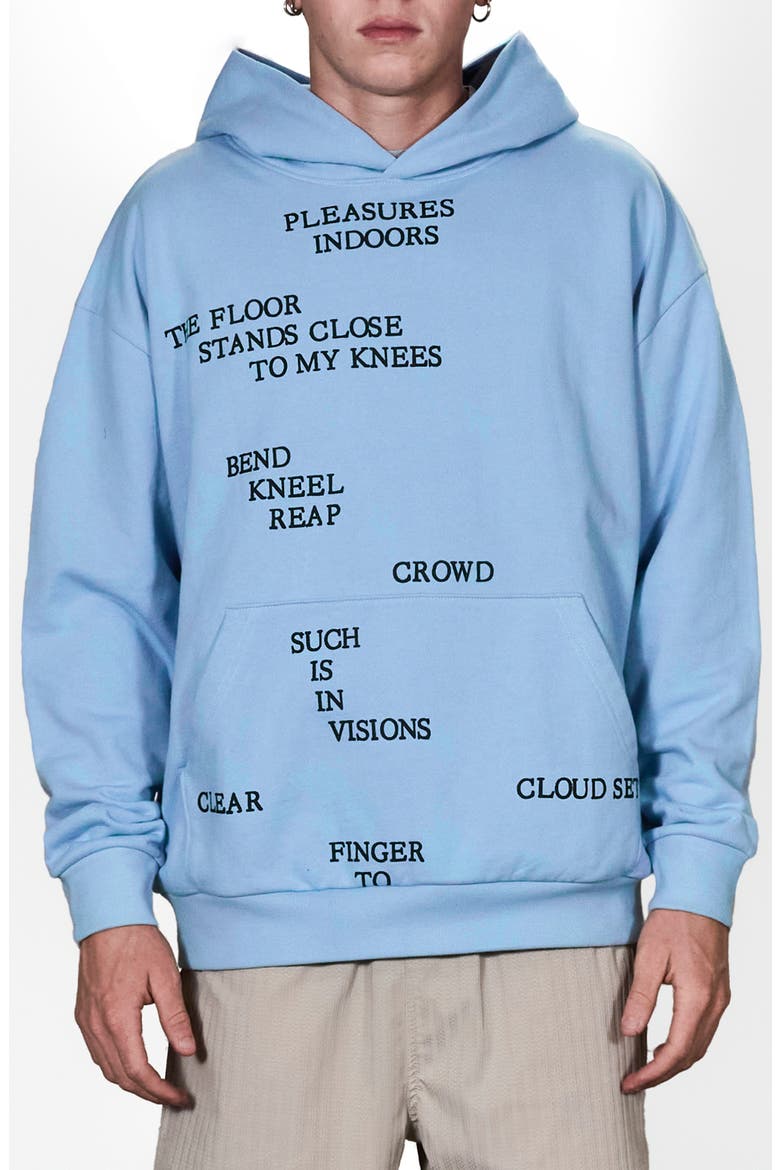 Indoors Graphic Hoodie, Main, color, BLUE