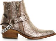 Velez Crackled Leather Ankle Boots